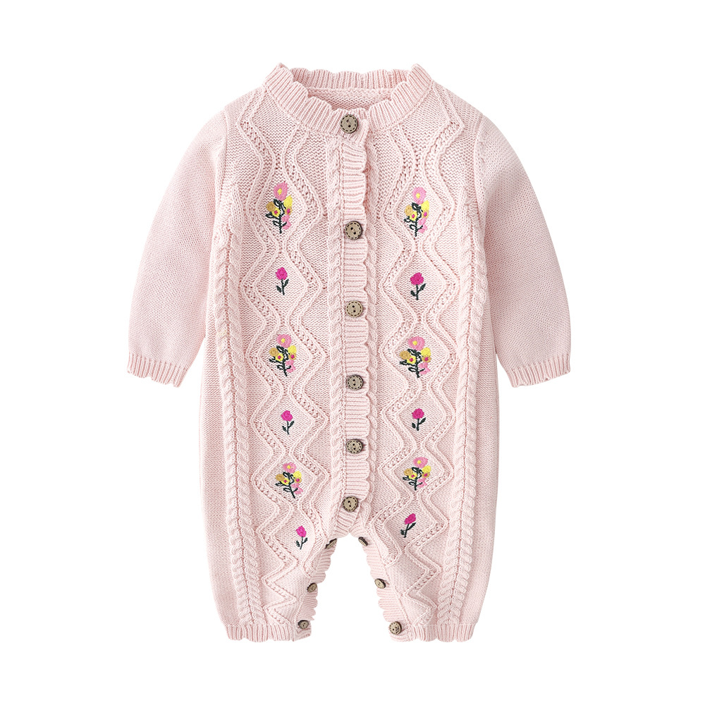 0-24M 100% bawełna, zimowy kom – Newborn Baby Girl Romper Floral recenzja i cena