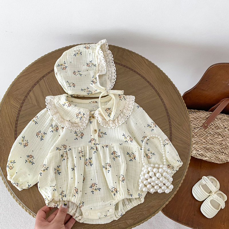 2025 wiosna noworodek dziewczy – Newborn Baby Girl Romper Floral recenzja i cena