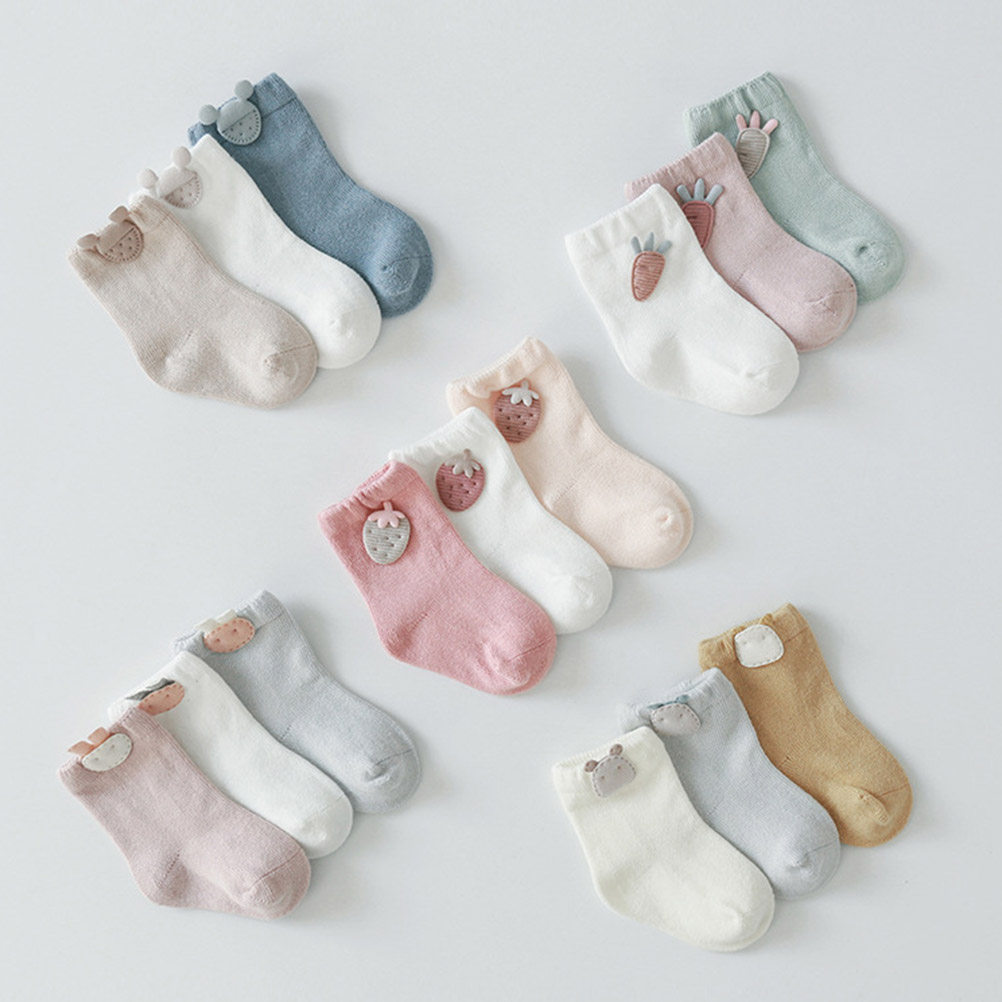 3 pary dziecięcych skarpetek,  – Unisex Baby Socks Non Slip recenzja i cena