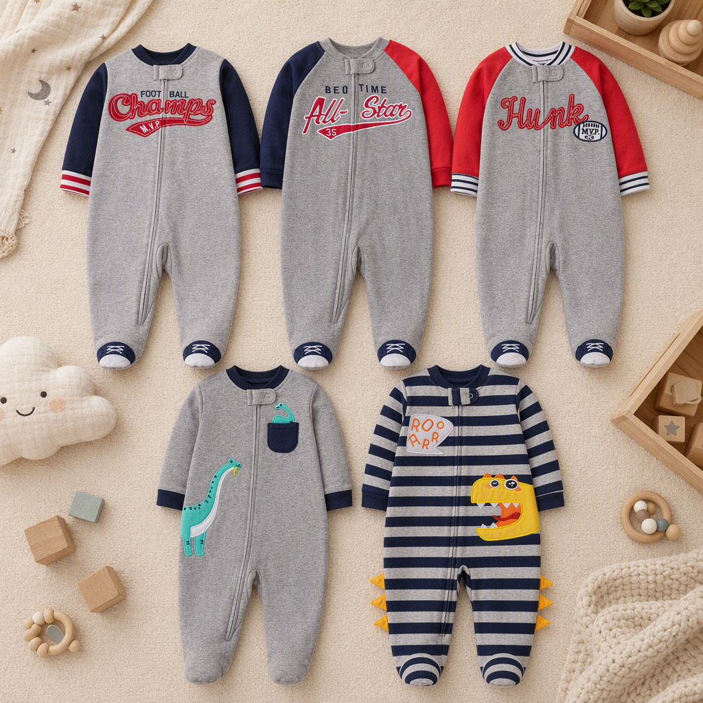 Dwustronny bawełniany pajacyk  – Cotton Baby Onesies Zipper recenzja i cena